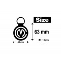 MOTOCORSE Official CROCODILE Leather Key Chain (Fob/Ring)